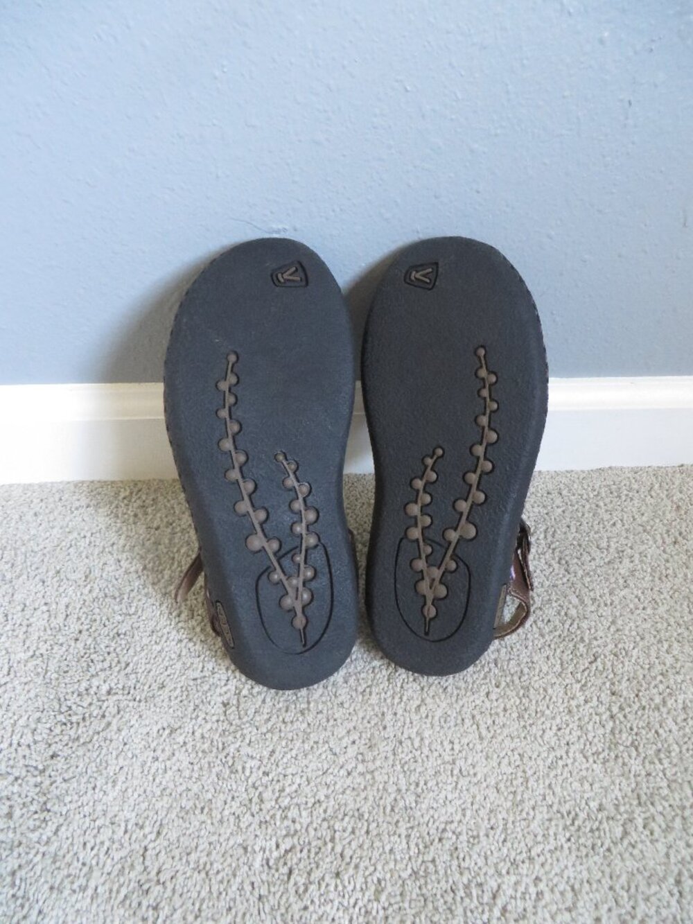 KEEN Hybridlife Karlie Womens Strappy Sandals Size 5 Brown/Purple Leather Retro - Picture 9 of 10